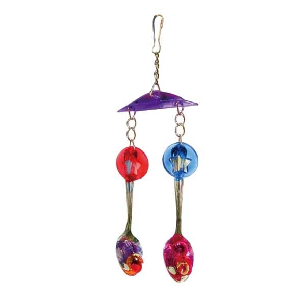 Adventure Bound Shiny Spoons Bird Toy