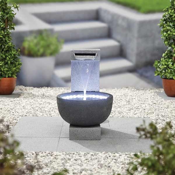 La Hacienda Solitary Pour inc LEDS Water Feature