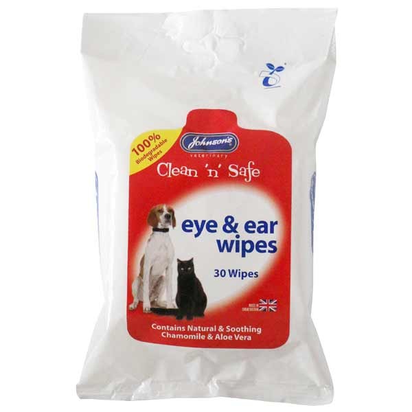 Johnson's Eye & Ear Wipes 30 Wipes