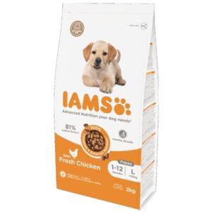 IAMS for Vitality Large Breed Chicken Puppy 2kg Dry Dog Food