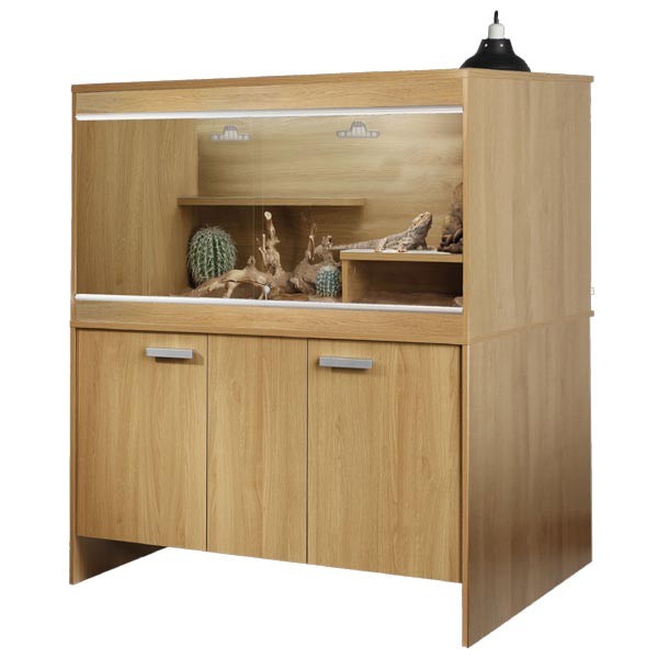 VivExotic Viva Large Oak Cabinet (to fit bearded starter kit)