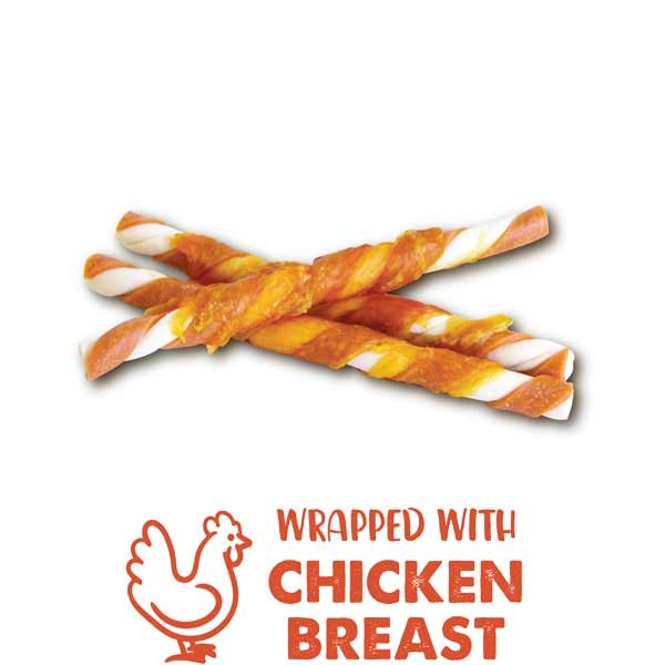 Zeus Better Bones Chicken & Rosemary Wrapped Twists 10 Pack Dog Treat