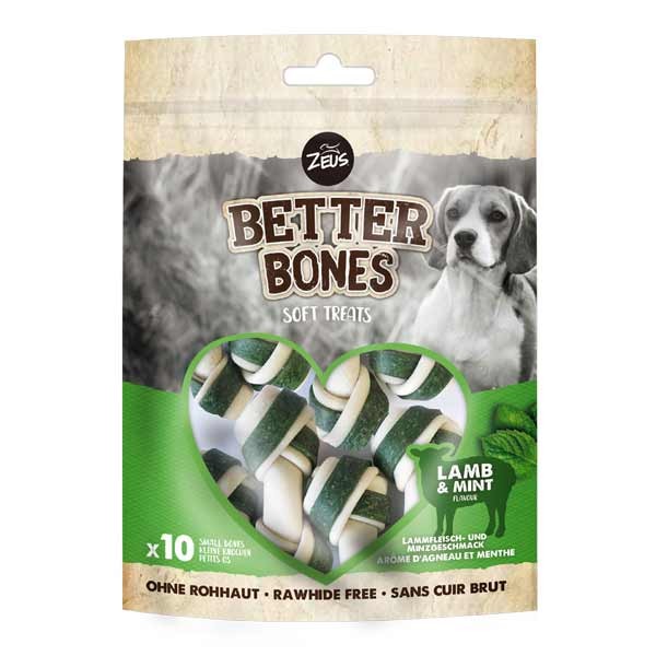 Zeus Better Bones Lamb & Mint Small Bones 10 Pack Dog Treat