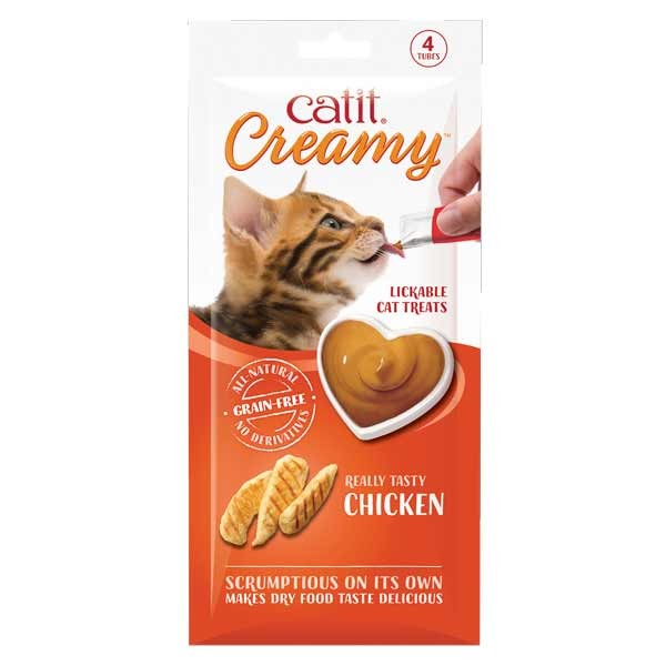 Catit Creamy Chicken 4x10g Cat Treat