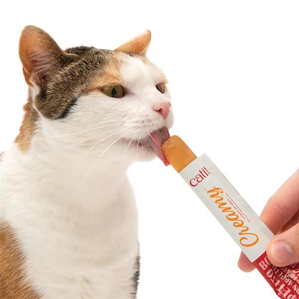 Catit Creamy Salmon with Prawn 4x10g Cat Treat