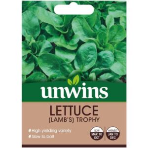 Unwins Lamb's Leaves Lettuce Trophy Seeds