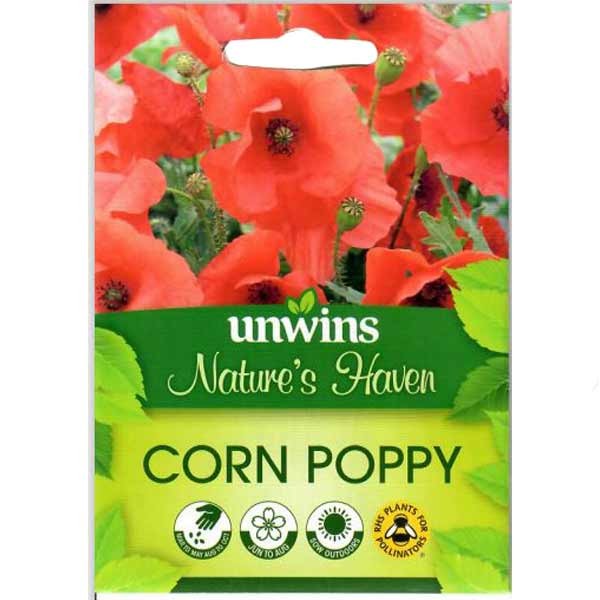 Unwins Nature's Haven Wildflower Corn Poppy Seeds