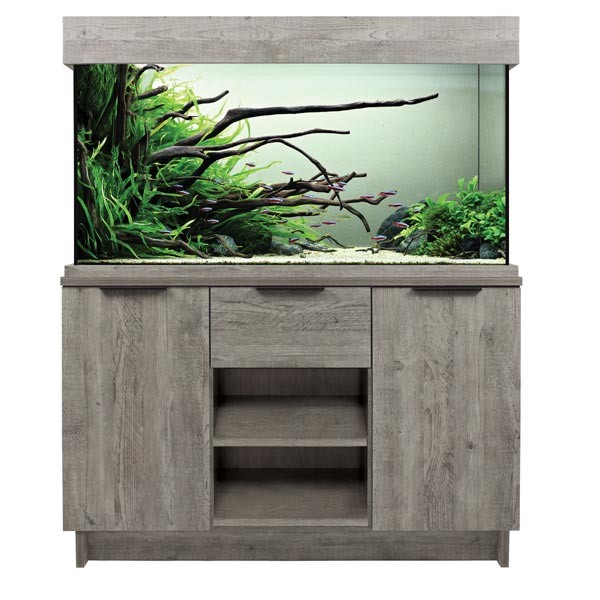 OakStyle 230 Litres Urban Grey Aquarium & Cabinet Complete