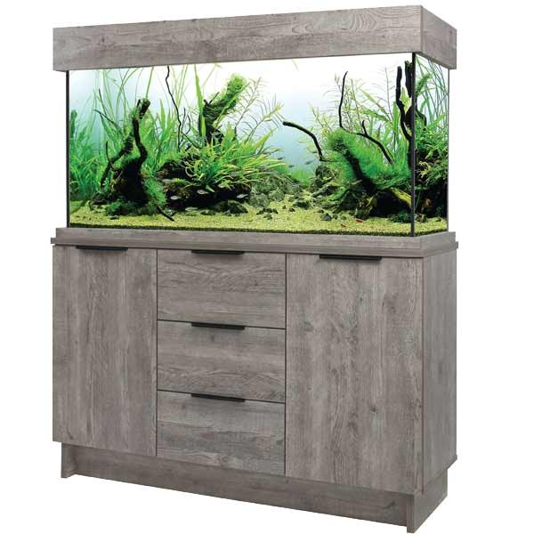 OakStyle 230 Litres Urban Grey Aquarium & Cabinet Complete