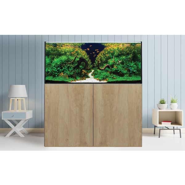 AquaSys 300 Natural Nebraska Oak Aquarium & Cabinet