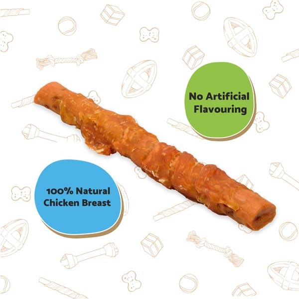 Good Boy Mega Chewy Chicken & Carrot Twist Single Dog Treat