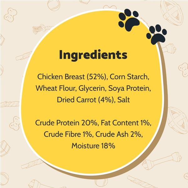 Good Boy Chewy Chicken With Carrot Sticks 90g Dog Treat