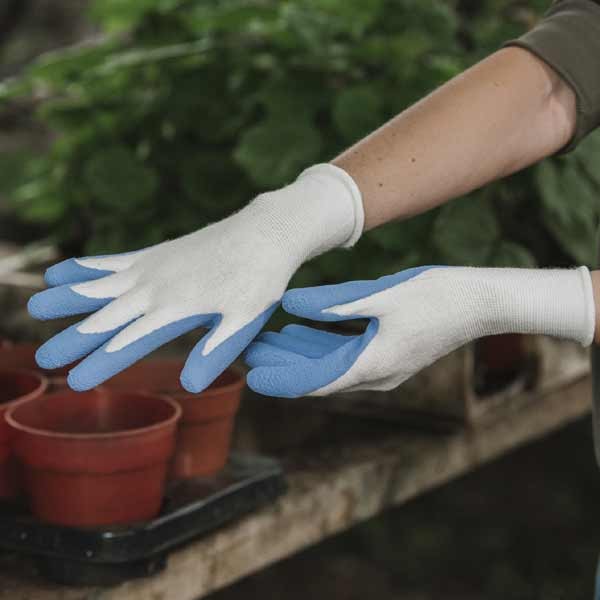 Kent & Stowe Natural Bamboo Gloves - Light Blue Ladies Small