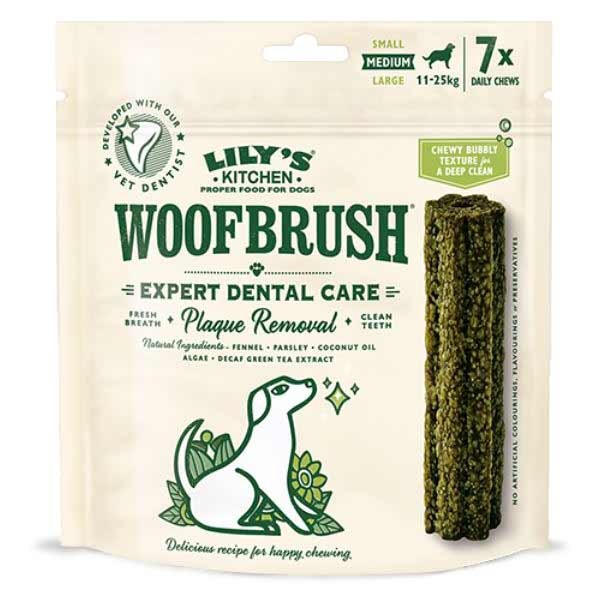 Lily's Kitchen Woofbrush Dental Chew Medium 7 Pack Dog Treat