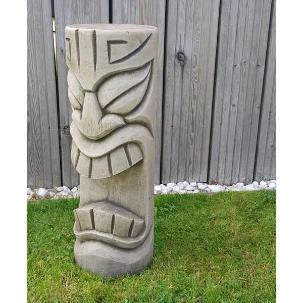 Tiki Statue Stone Garden Ornament (Medium) 34cm