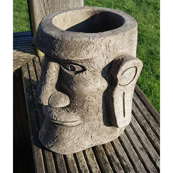 Easter Island Head Stone Planter (Large) 29cm