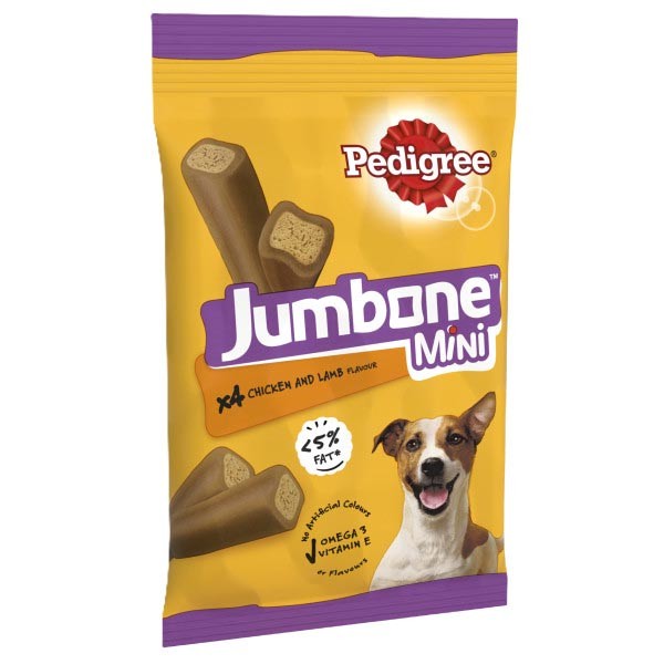 Pedigree Jumbone Chicken & Lamb Mini 4 Pack Dog Treat