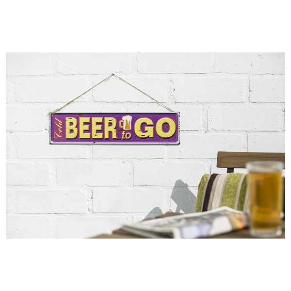 La Hacienda Beer to Go Metal Sign