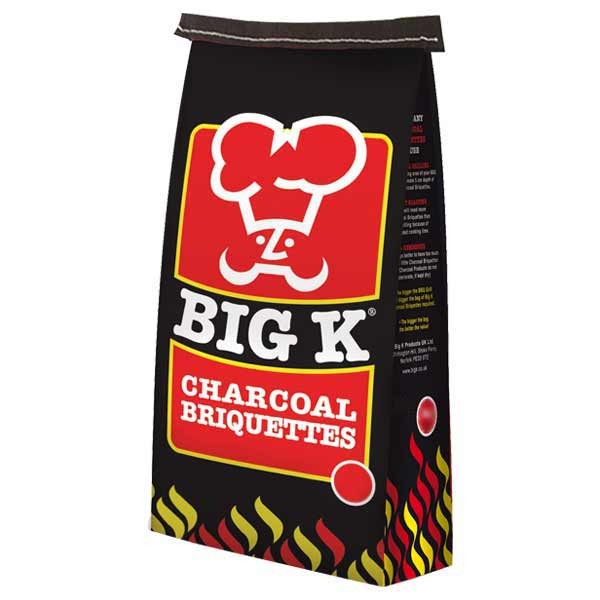 Big K Barbecue Charcoal Briquettes 10kg