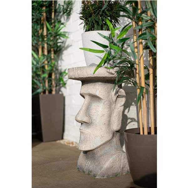 Easter Island Head Plant Stand