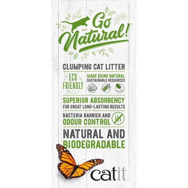 Catit Go Natural! Vanilla Clumping Pea Husk Cat Litter 5.6kg