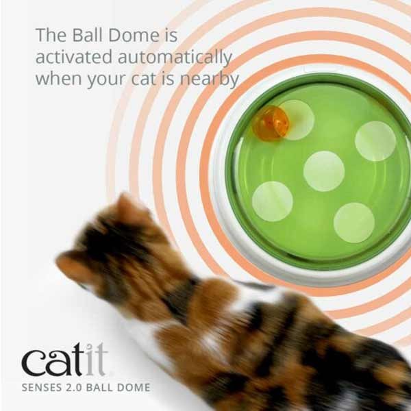 Catit 2.0 Electronic Ball Dome Cat Toy