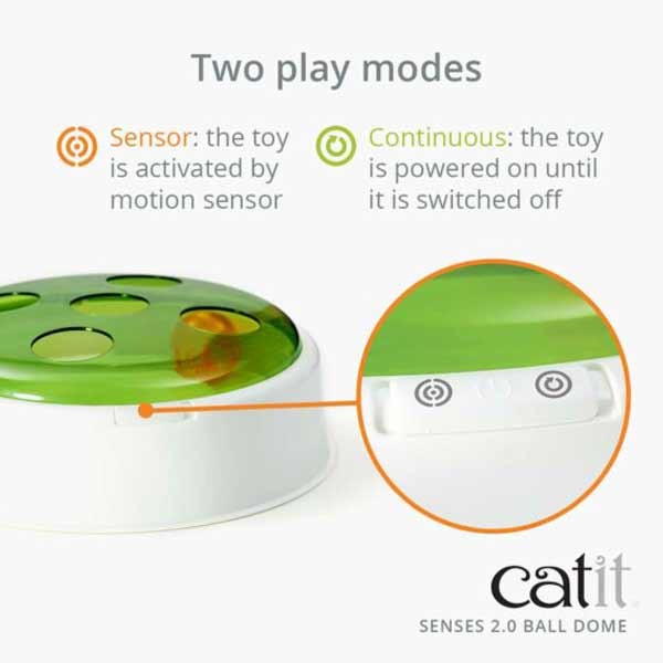 Catit 2.0 Electronic Ball Dome Cat Toy