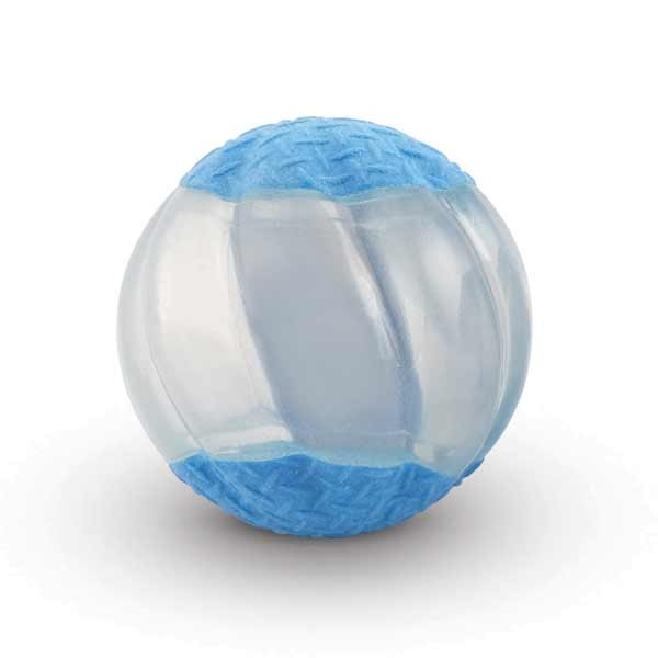 Zeus Duo Ball 6.3cm with Squeaker & Glo 2Pk