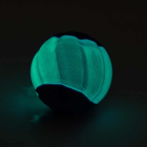 Zeus Duo Ball 6.3cm with Squeaker & Glo 2Pk