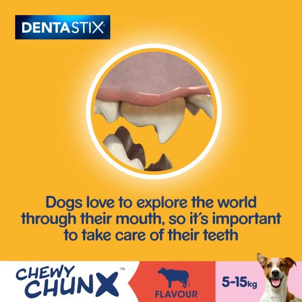 Pedigree Dentastix Chewy Chunx Mini Beef 68g Dog Treat