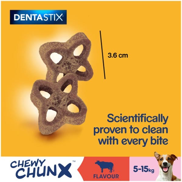 Pedigree Dentastix Chewy Chunx Mini Beef 68g Dog Treat