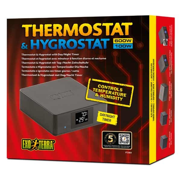 Exo Terra Thermostat 600w & Hygrostat 100w