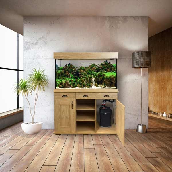 Fluval Shaker 252 Litres Hampshire Oak Aquarium & Cabinet