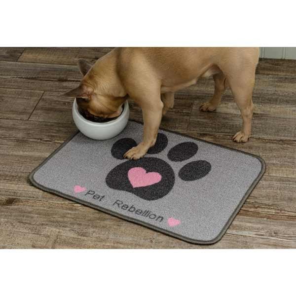 Pet Rebellion Dinner Mate Pink Heart 40x60cm