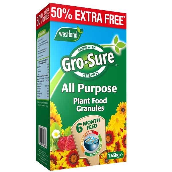 Gro-Sure Slow Release Plant Food 1.1kg + 50% Extra Free