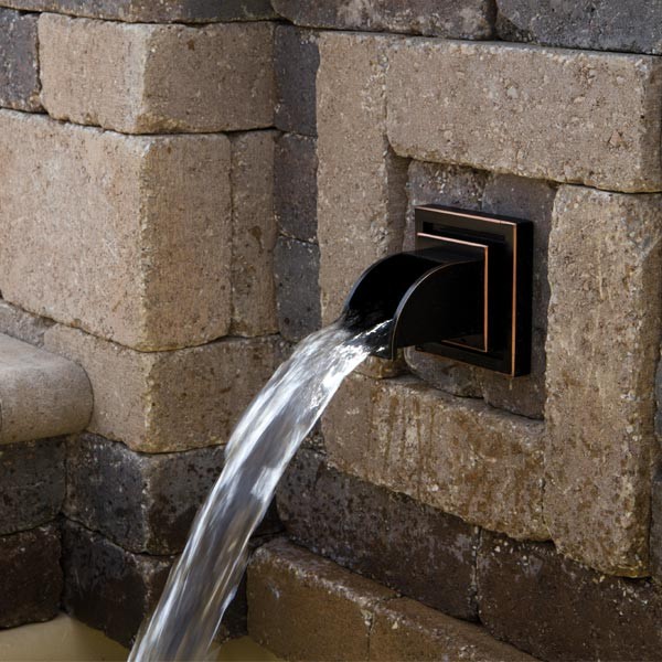 Oase Wall Spout Square Bronze