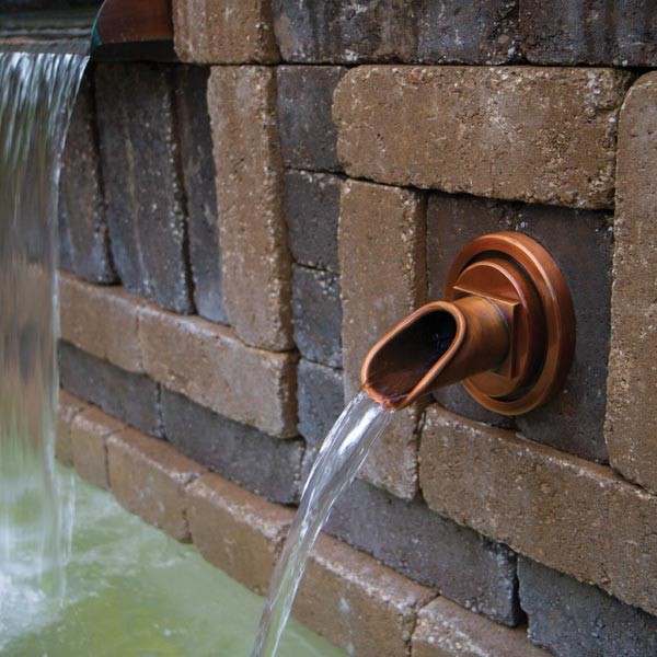 Oase Wall Spout Circle Copper