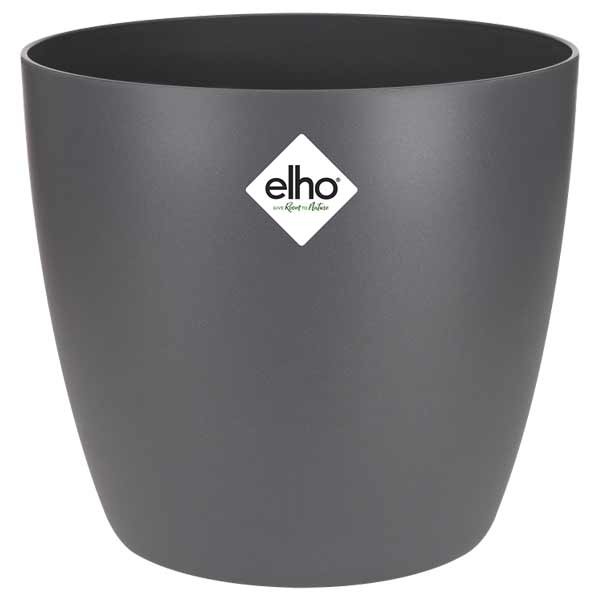 Elho Brussels Round Anthracite 14cm Flower Pot