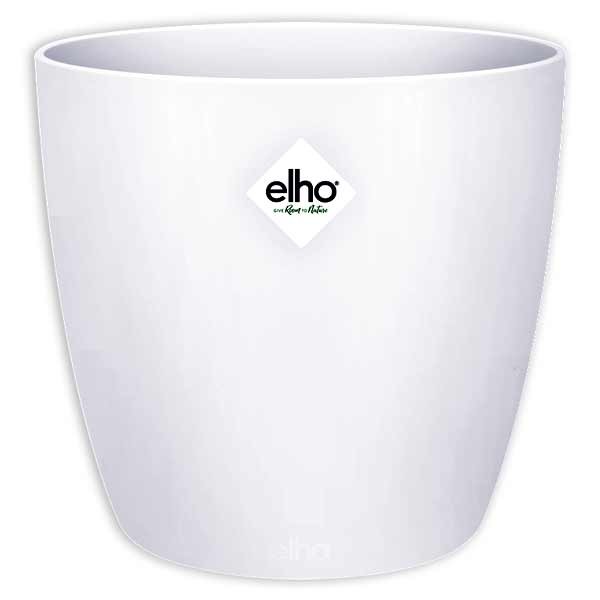 Elho Brussels Round White 14cm Flower Pot