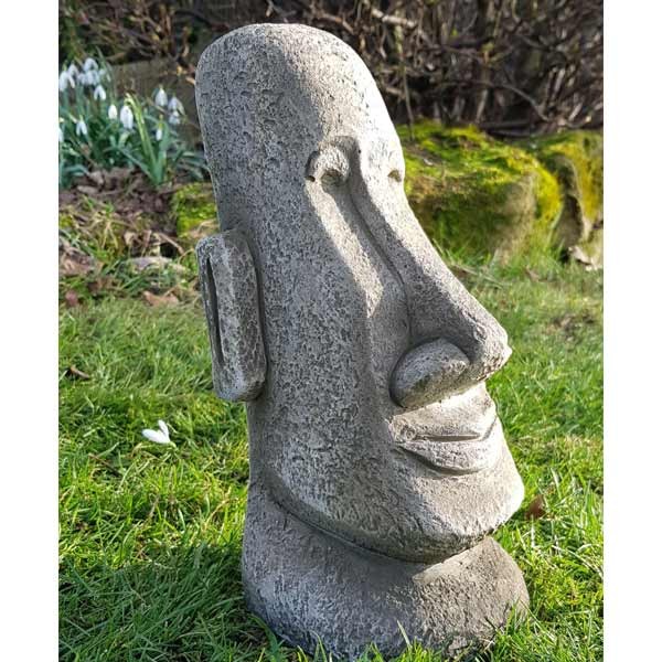 Easter Island Head Stone Garden Ornament (Small) 27cm