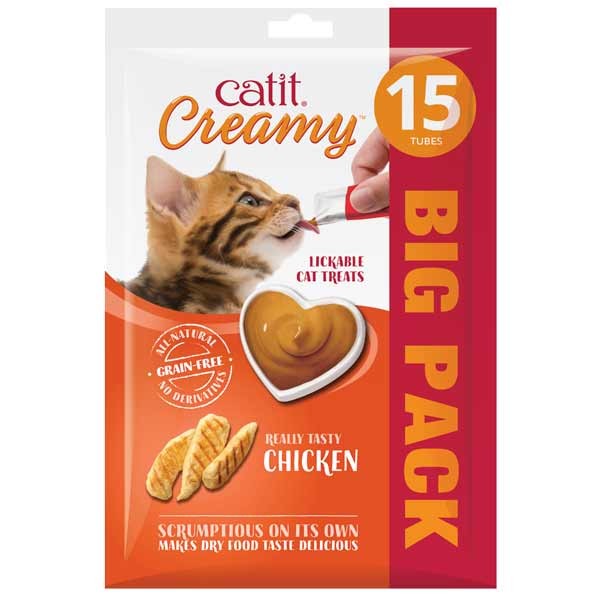 Catit Creamy Chicken 15x10g Cat Treat