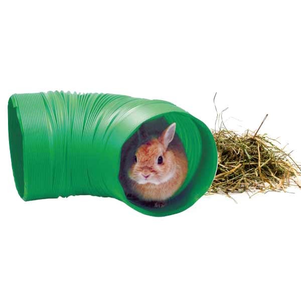 Pet One Tunnel Rabbit Burrow 20cm Diax80cm L Green