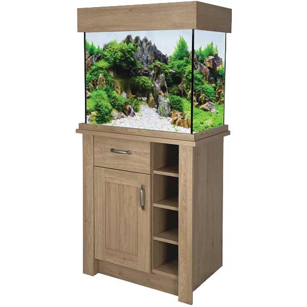 Oakstyle 110 Litres Yorkshire Oak Aquarium & Cabinet Complete