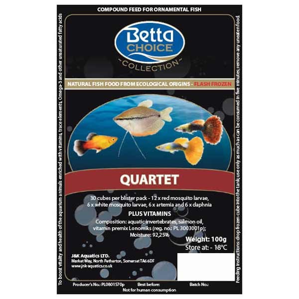 Betta Choice Quartet Blister Pack