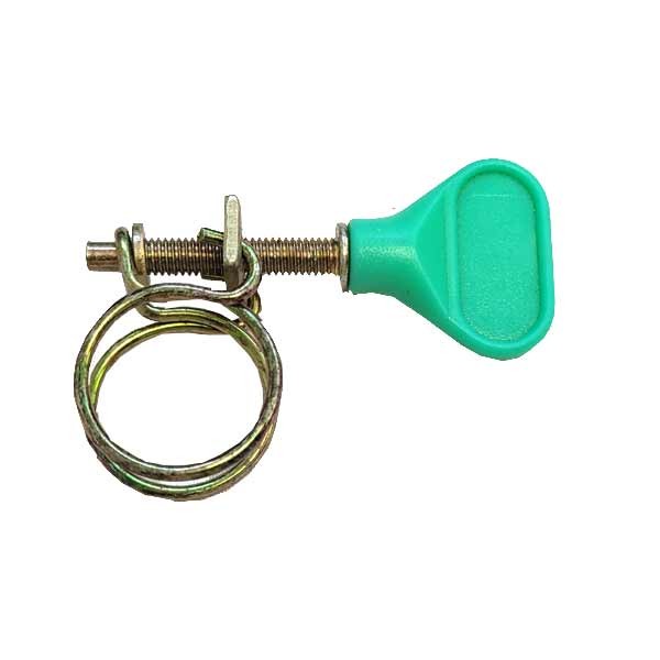 Kockney Koi Tubing clips 1/2 Green Double Wire