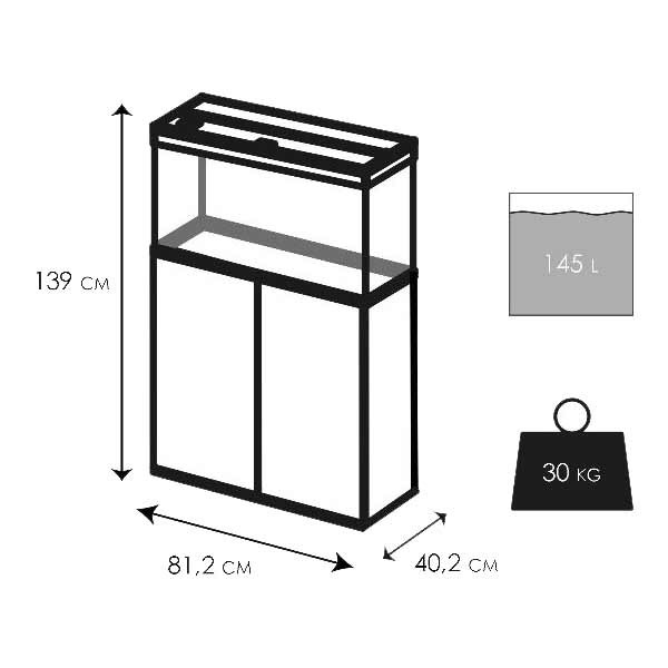 Ciano Emotions Pro 80 Mystic Aquarium & Cabinet