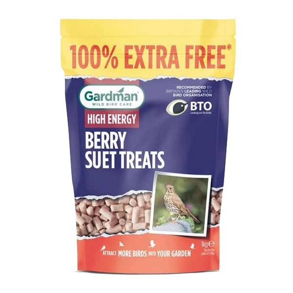 Gardman Wild Bird Care Berry Suet Treats 500g + 500g Free