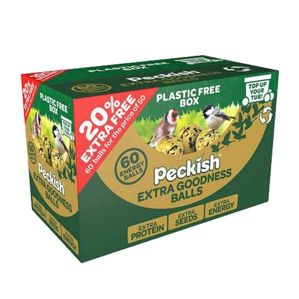 Peckish Extra Goodness EnergyBall 50+20 Percent Box