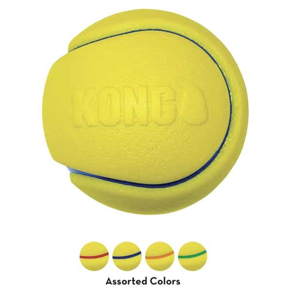 KONG Squeezz Tennis Ball 2 Pack Medium Dog Toy