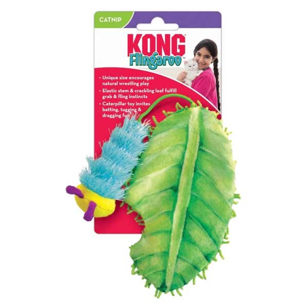 KONG Flingaroo Caterpillar Cat Toy